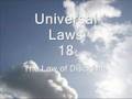 The Law of Discipline - 105 Universal Laws of Third Dimension Living.