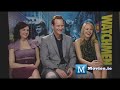 Malin Akerman, Patrick Wilson and Carla Gugino talk to Paul Byrne for www.Movies.ie - Ireland's award winning movie website about WATCHMEN. The trio talk about the sex and violence and the movie's adult theme running throughout. Gugino appears next in Race to Witch Mountain, followed by Women in Trouble where she plays Elektra Luxx. Wilson appears next in Barry Munday and Malin Akerman will show up in The Proposal, Couples Retreat and is rumoured to appear in Elektra Luxx. Visit http for ...