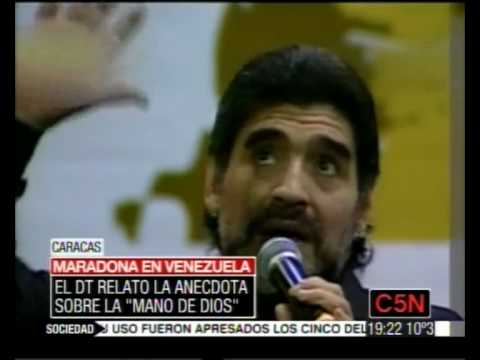 Maradona se acordó de la ‘Mano de Dios’ mientras hablaba con Chávez en Venezuela