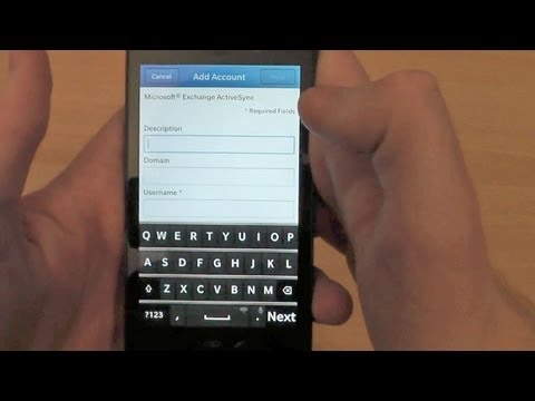 how to sync z10 with outlook