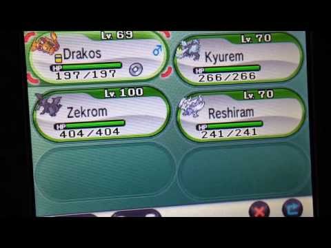 how to fuse reshiram and kyurem in pokemon x