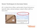 Seven Techniques to Increase Your Sales Tomorrow