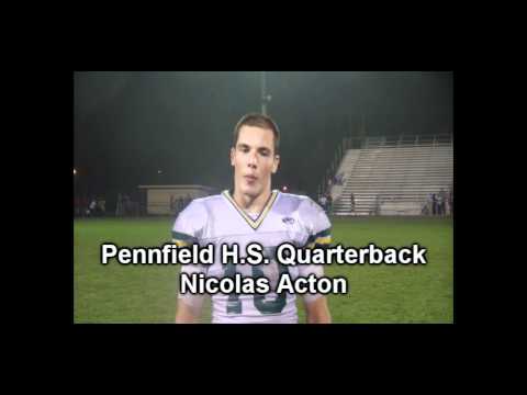 Pennfield Quarterback Nicolas Acton. Pennfield Quarterback Nicolas Acton.