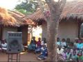 Preaching at a village outside of Ntenji, Malawi