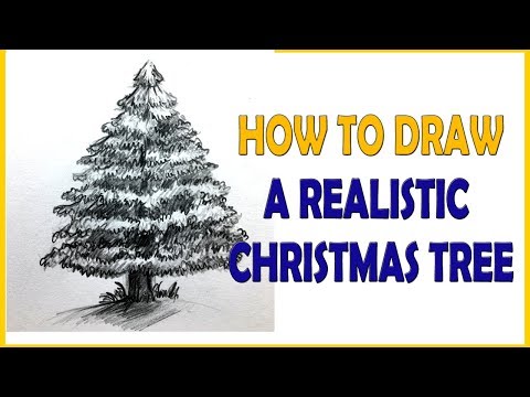 video-linktoworks-How to Draw a Realistic Christmas tree - Tutorial - YouTube