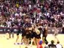 Clippers dancer makes half court shot