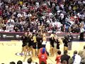 Clippers dancer makes half court shot