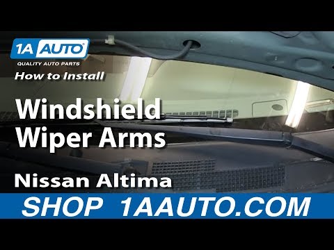 How To Install Replace Windshield Wiper Arms 2002-06 Nissan Altima