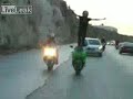 Motorrad Stunt