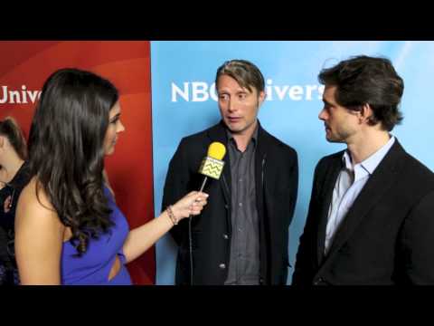 NBC TV - AfterBuzz TV Host Cathy Kelley interviews Hugh Dancy and Mads Mikkelsen from NBC's Hannibal. Follow Cathy at http://www.twitter.com/catherinekelley Shot by: ...