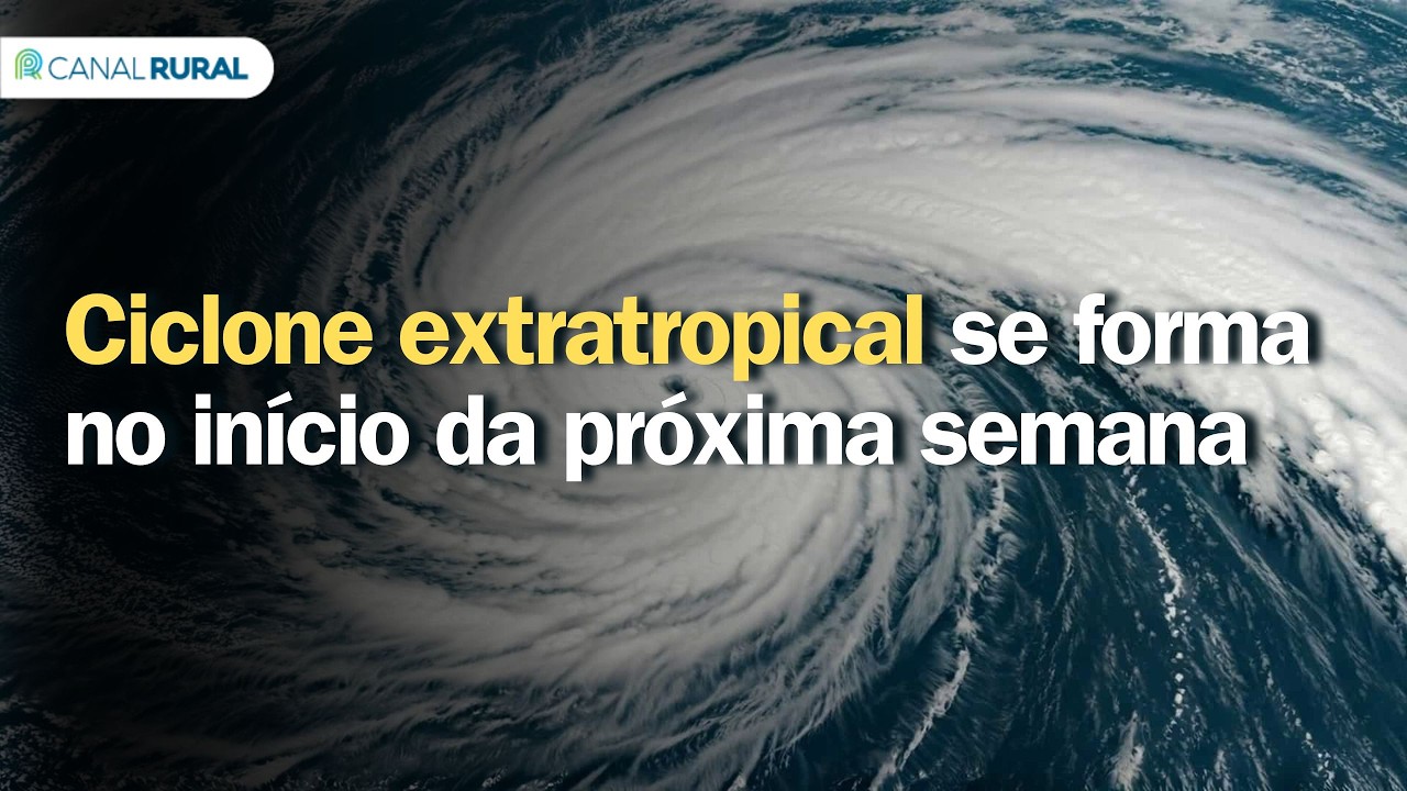 Ciclone extratropical se forma no início da próxima semana
