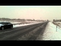 Cycling towards Yumen in snowy conditions - Cycling Around the World