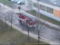 Pożar na Zaspie: Bronto, Atego i Drabina alarmowo!
