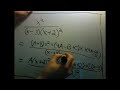 partial fractions part 3: second example