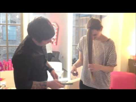 how to trim long hair