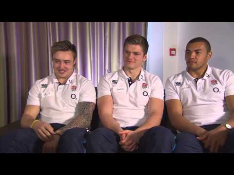 England rugby stars in the spotlight