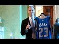 The 2011 NBA Champion Dallas Mavericks visit the White House