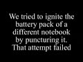 Notebook PC Explodes