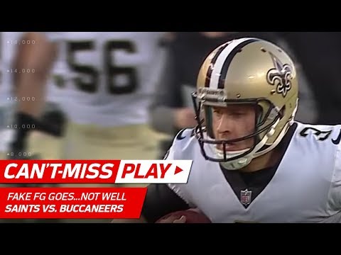 Video: New Orleans Kicker Tries a Fake Field Goal Run...It Does Not Go Well | Can't-Miss Play | NFL Wk 17