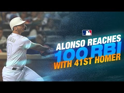 Video: Pete Alonso ties Mets single-season HR record