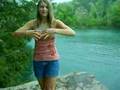 Me before jumping off of Pickle Fork