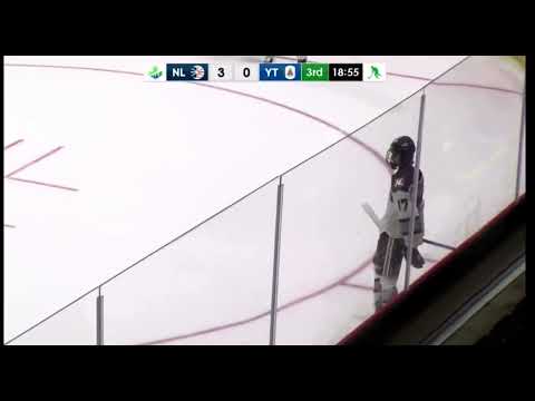 Declan Kennedy short handed assist for Peddigrew 2023 Canada Games vs. Yukon