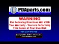 Palm Tungsten T5 Screen Replacement & Take Apart Directions