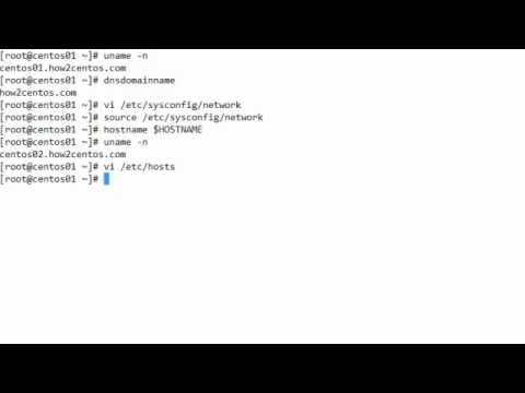 how to change hostname in centos