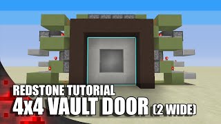 Minecraft 4x4 Vault Door Simple 2 Wide Version Minecraftvideos Tv