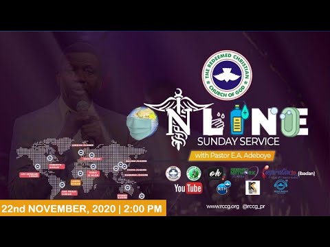 RCCG Live Sunday Service 22nd November 2020 by Pastor E. A. Adeboye - Livestream