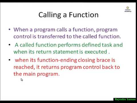 how to define a function in c