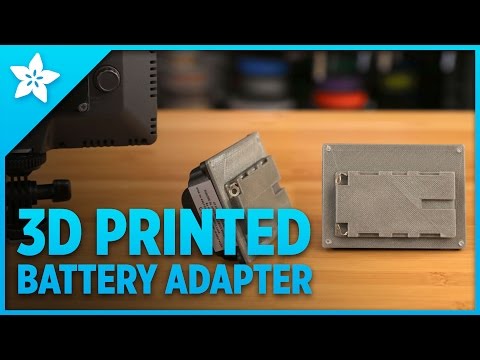 3D Printed Battery Adapter for Luxpad 22 LED Panels