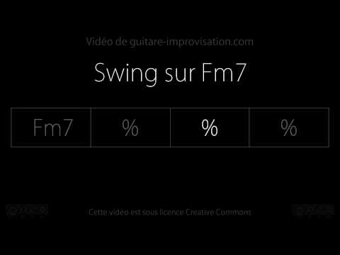 Swing sur Fm7 : Backing track (rythmique Midnight Blue)