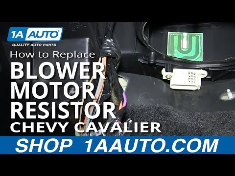How To Install Replace AC Heater Fan Speed Resistor 1995-02 Chevy Cavalier