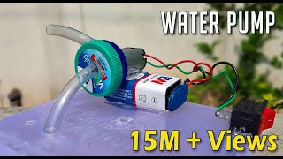 How To Make a Water Pump From DC Motor at Home  DC