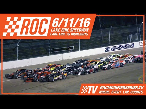 2016 RoC Modifieds @ Lake Erie for the Lake Erie 75 Highlights
