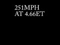 251MPH drag boat pass at 4.66ET