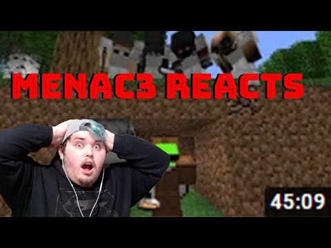 MENAC3 REACTS | Dream's Minecraft Speedrunner VS 4 Hunters REMATCH