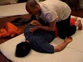 Thai Massage along the back