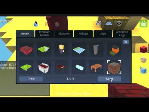 KoGaMa Build Tutorial How to build (blocks and models)