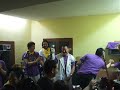 Cumple Txetxu en concierto de Banda Barrigada