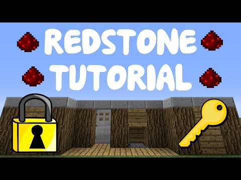 how to make a redstone door in mc