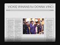 Vickie Winans Gospel superstar Singing at Donna Vinci booth