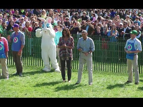 Roll - President Obama participates in the signature event at the White House Easter Egg Roll. April 21, 2014.