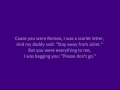 Taylor Swift - Lovestory [Lyrics] - YouTube
