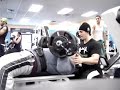 Flat DB Bench Press 125lbs X 7+2+1 for Intensemuscle.com