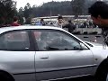 toyota corolla 1.3 rda vs honda civic 1.5 rsr provas de aceleracao baltar 2011