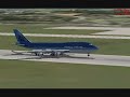 boeing 747 landing on fsx at geneva airport (switzerland)
