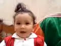 je vous transmets une vid�o de ma fille ag�e de 02 ans qui imite ma voix en fermant ses yeux � chaque mots, 
j'esp�re qu'il vous plaira.