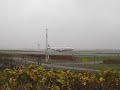 Boeing 747-400 Take-off at Copenhagen Intl Airport Kastrup(EKCH). Rainy day.
